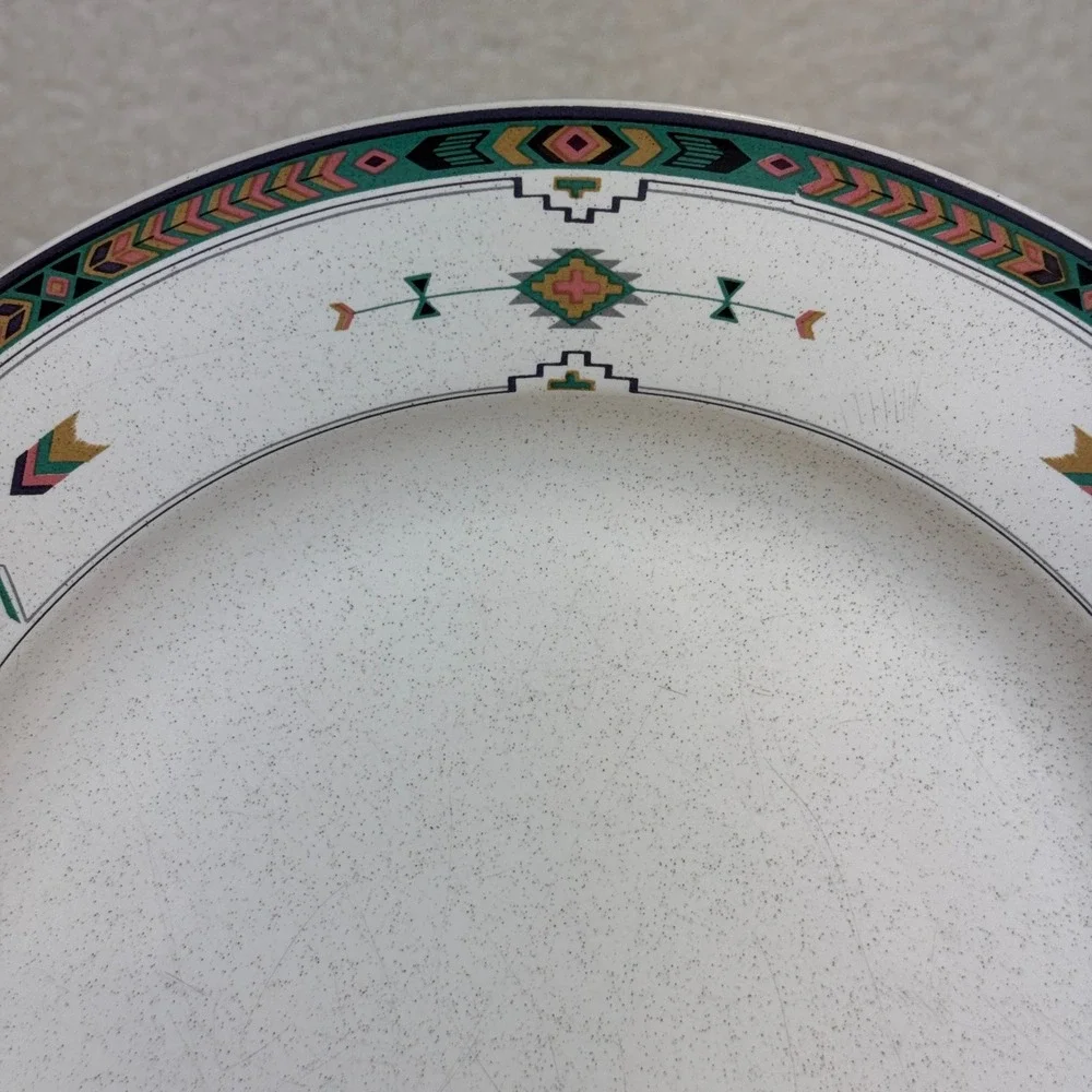 Studio Nova‎ Adirondack Y2201 Serving Plate Southwestern Tribal Speckled 12
